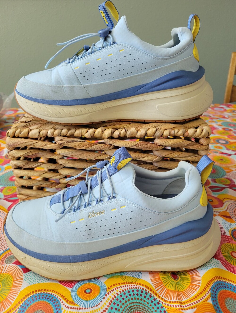 Clove Women's Forte 2 Blue Lemon Sneakers Shoes Size 9 Nursing Healthcare